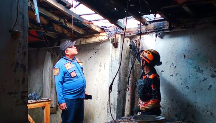 ​Kebakaran Konveksi di Nagrak Sukabumi, Anak Pemilik Luka Terkena Lelehan Terpal