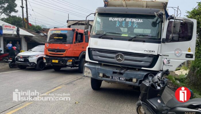 Tanjakan Pamuruyan Sukabumi Macet Parah Pagi Ini, 2 Truk Mogok Bersamaan