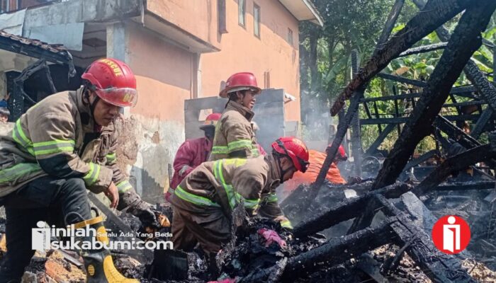 Rumah Ludes Terbakar di Gunungguruh Sukabumi, Penghuni Ditampung di Rumah Tokoh Masyarakat