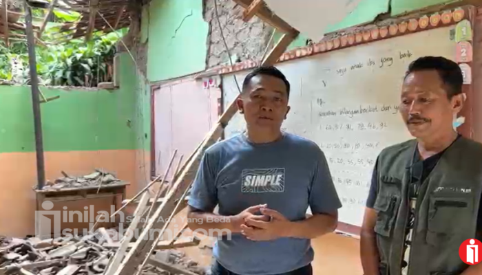 Tinjau Langsung Kelas Ambruk di Ciambar Sukabumi, Kadisdik: Tahun Ini Dibangun Secara Menyeluruh