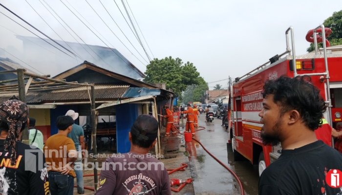 Kios Makanan di Cikembar Sukabumi Terbakar, Kerugian Ditaksir Capai Rp100 Juta