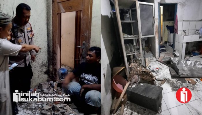 Ditinggal 3 Menit Pengisian Tabung Gas Balon Meledak,  Empat Rumah di Lembursitu Rusak