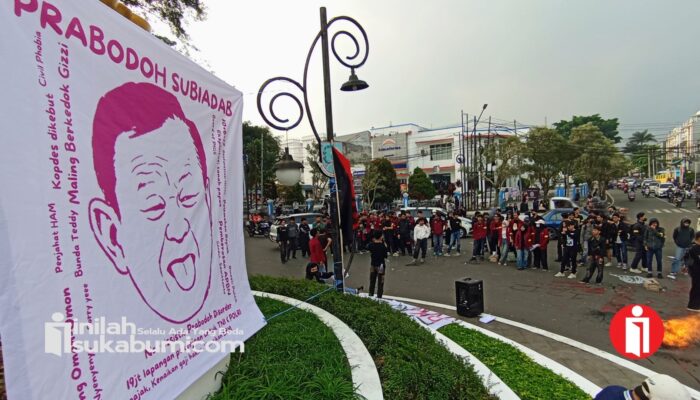 Ekonomi Rakyat Tercekik, Mahasiswa Sukabumi Demonstrasi Kritisi Pemerintahan Prabowo-Gibran