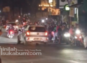 Kemacetan parah terjadi di jalur utama Sukabumi-Bogor pada Senin (1/6/2026) malam. Polisi pun memberlakukan sistem oneway untuk mengurai kendaraan. Foto: Istimewa