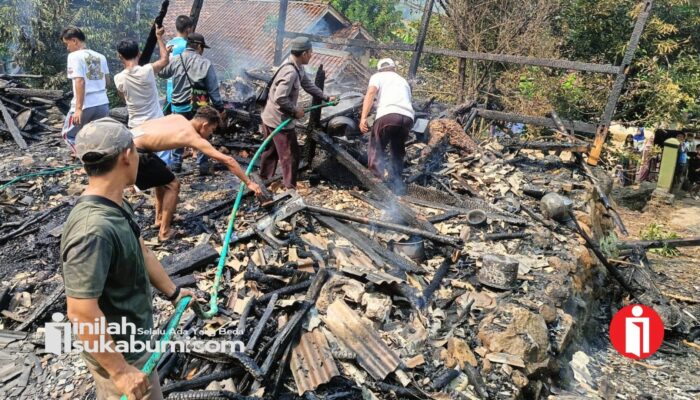 Detik-Detik Penyelamatan Dramatis Balita dari Kobaran Api di Palabuhanratu, Sang Ibu Gugur