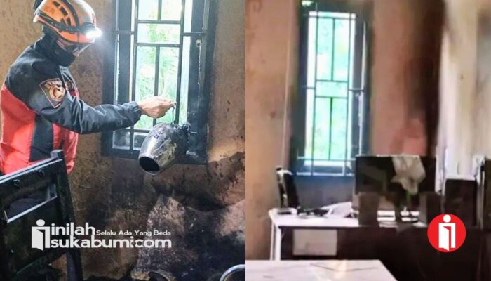 Teko Listrik Diduga Jadi Pemicu Kebakaran Kantor Desa di Nagrak Sukabumi