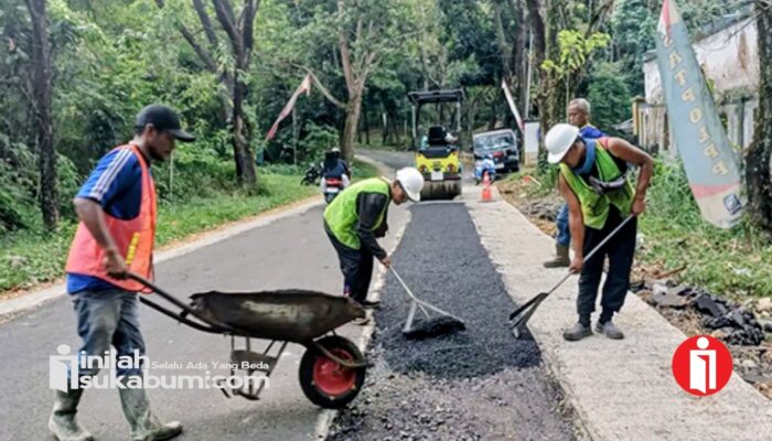 Dinas PU Sukabumi Genjot Perbaikan Jalan Jaksa Agung R. Soeprapto Palabuhanratu, Anggaran Nyaris Rp200 Juta