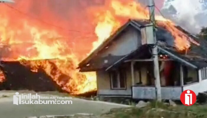 UPDATE Kebakaran Kasepuhan Cipta Mulya, Bupati Sukabumi : 51 Rumah Ludes Kerugian Ditaksir Rp 2,5 Milyar