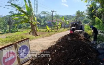 Dinas Pekerjaan Umum (PU) saat ini tengah melakukan percepatan penanganan ruas Jalan Cijaksa-Mataram yang menghubungkan Kecamatan Jampangkulon dengan Kecamatan Lengkong. Foto: Istimewa